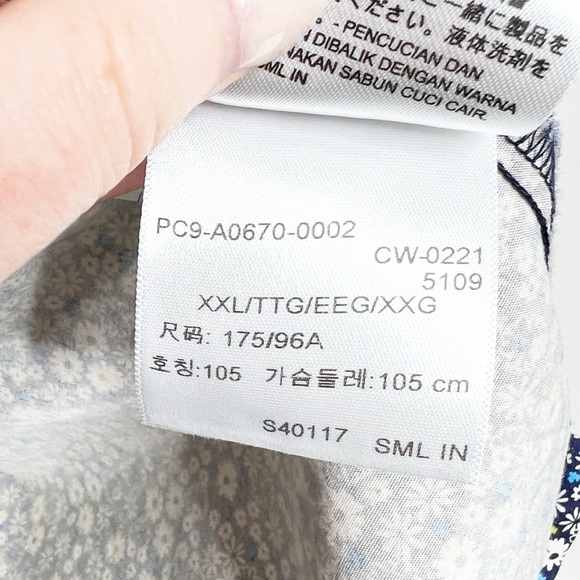 New with Tags Levi's Womens Joella Button-Up Floral Puff Sleeve Crop Blouse - Picture 16 of 16